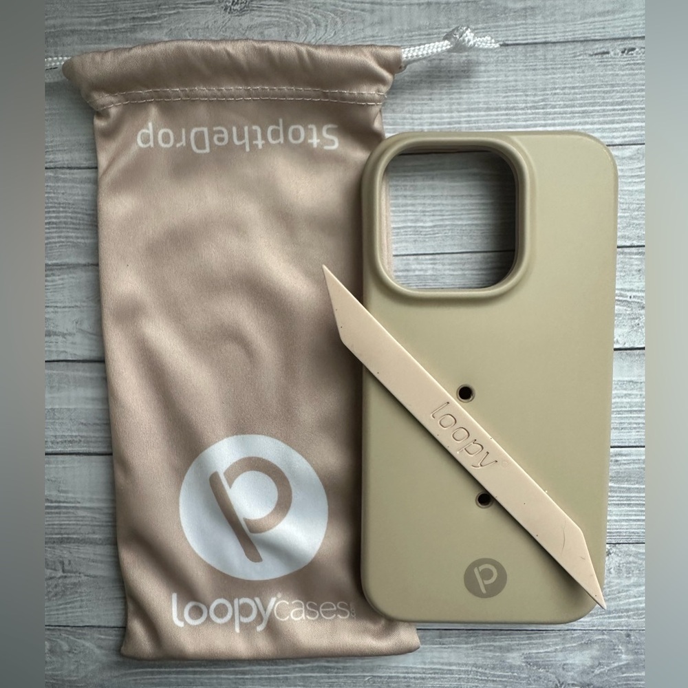 iPhone 14 Pro Loopy Sandstone Case